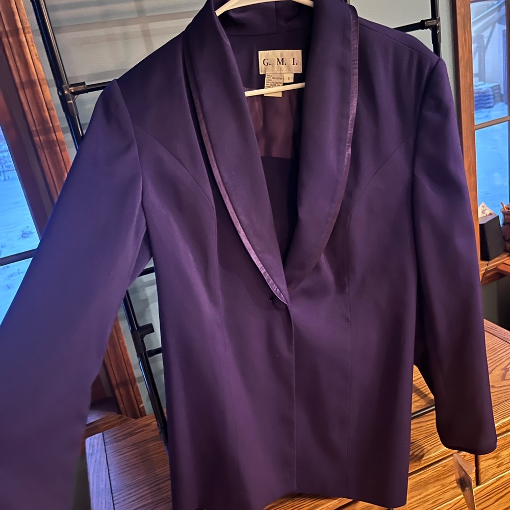 Purple G.M.I blazer. Size 6